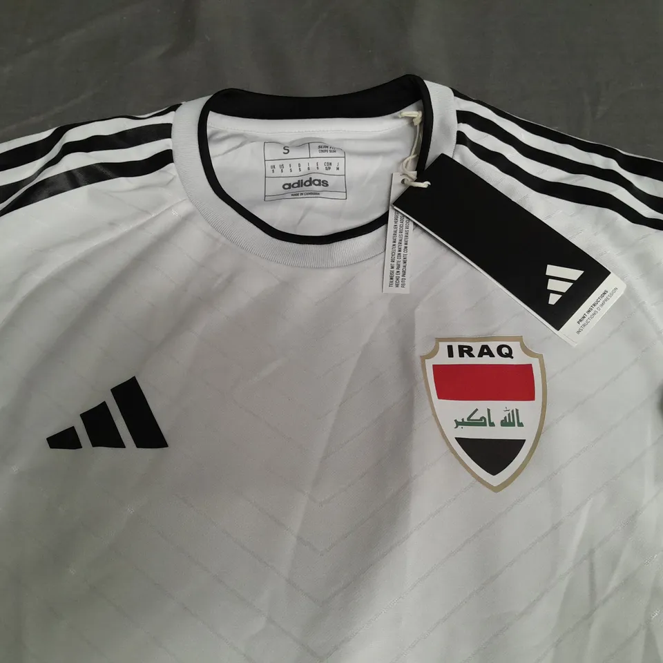IRAQ ADIDAS FOOTBALL SHIRT - UK S