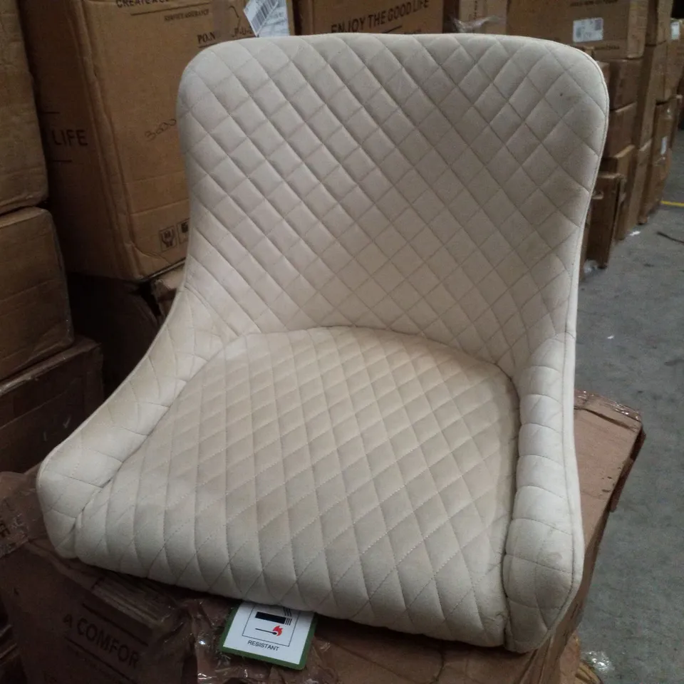 BOXED SET OF TWO TUKAILAI CREAM DINING CHAIRS