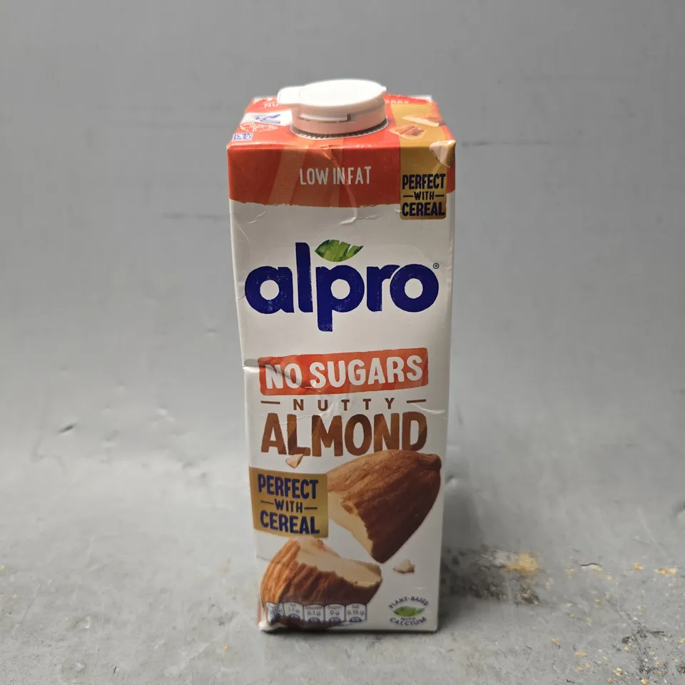 BOX OF APPROXIMATELY 8 ALPRO NO SUGAR NUTTY ALMOND DRINK