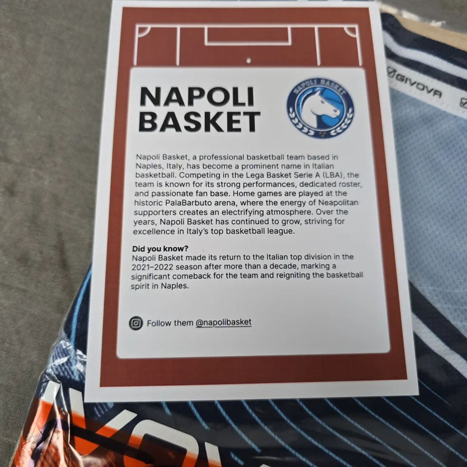 GIVOVA NAPOLI BASKET CANOTTA GARA NAPOLI BASKET TANK TOP – BLUE, XL