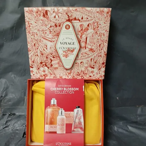 L'OCCITANE LE GRAND VOYAGE SOFT AND DELICATE CHERRY BLOSSOM BATH AND BODY COLLECTION