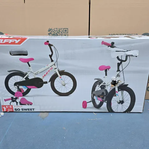 HUFFY SO SWEET KIDS BICYCLE – WHITE & PINK, BOXED (AGES 4–6)