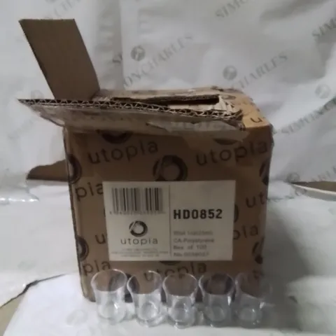 BOXED UTOPIA SHOT GLASSES APPROXIMATELY 100