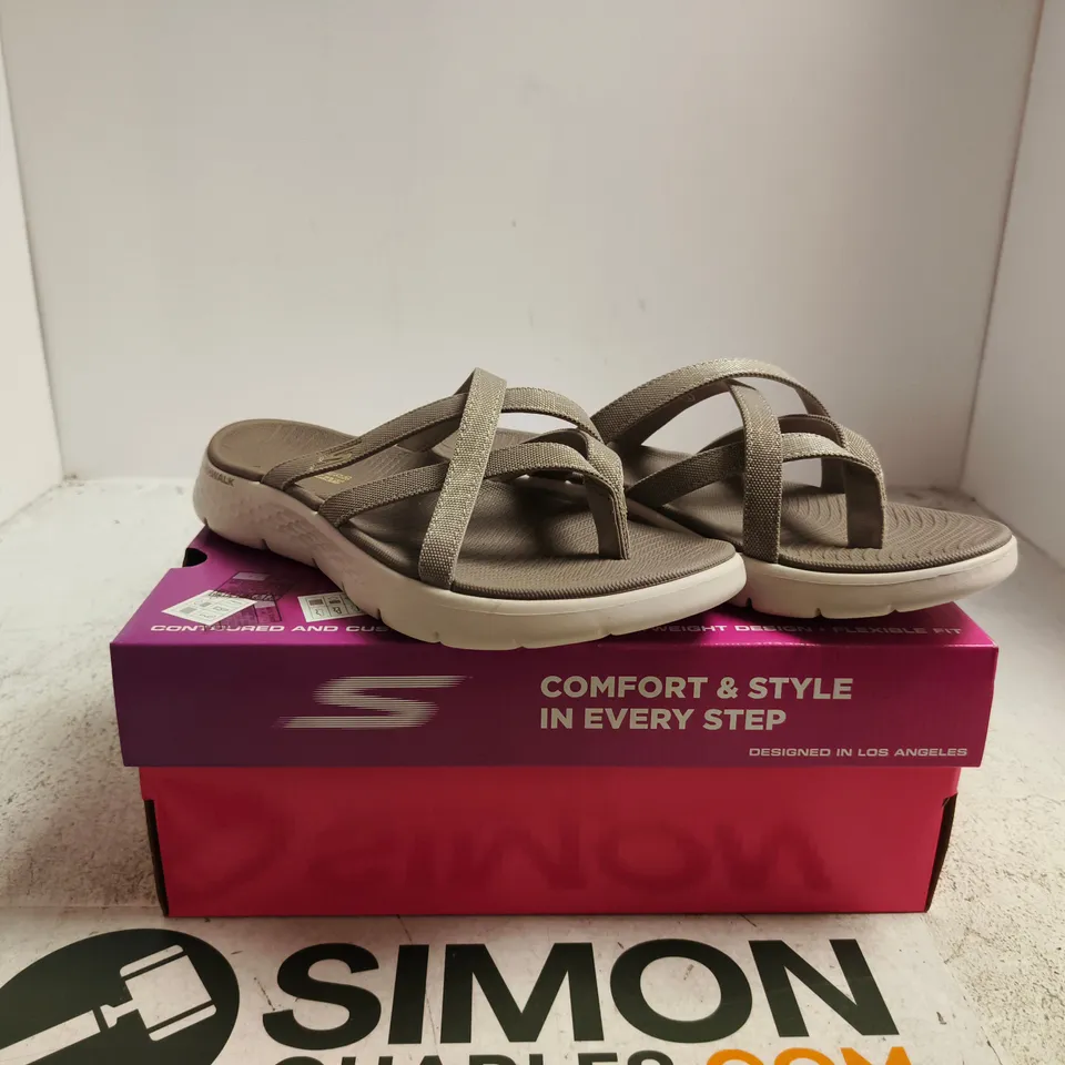 SKECHERS GO WALK SANDALS – GREY (UK SIZE 6)
