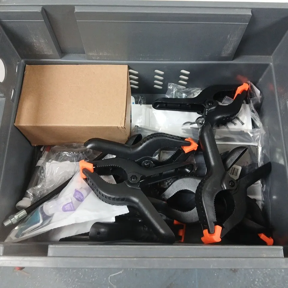 ASSORTED DIY TOOLS & ACCESSORIES – CLAMP SETS, PAPERLIKE IPAD SCREEN PROTECTOR KIT, AND SAFETY LOCKS