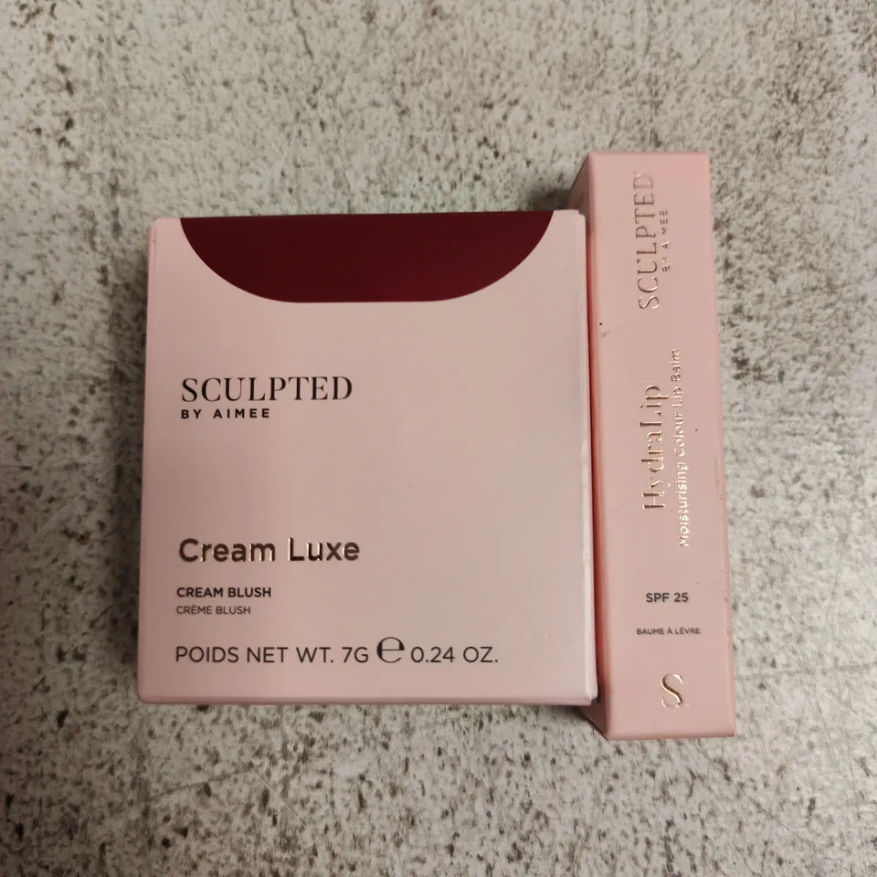 2 SCULPTED PRODUCTS TO INCLUDE CREAM BLUSH & LIP BALM