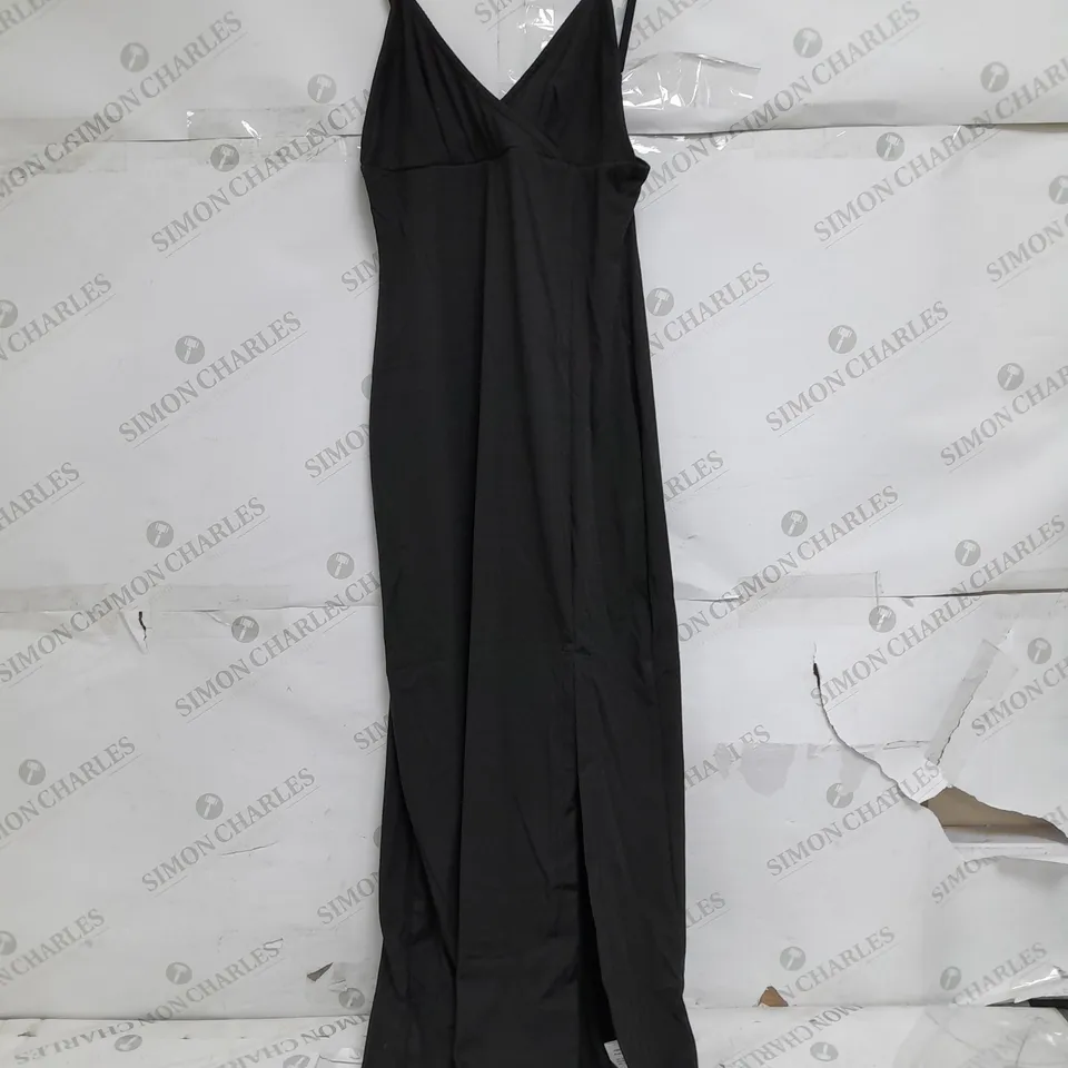 CIDER BLACK XXS SLIT LEG BLACK DRESS 