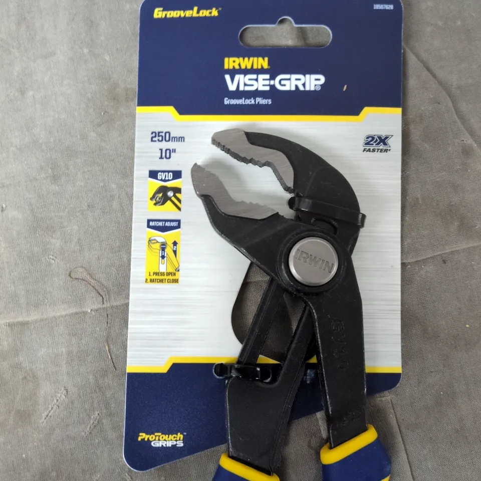 IRWIN VISE-GRIP GROOVELOCK PLIERS 250MM (10IN) – LOCKING PLIERS