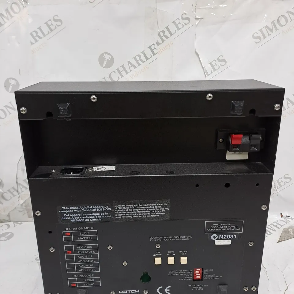 LEITCH ADC-5112 STUDIO WALL-MOUNT CLOCK 12 INCH