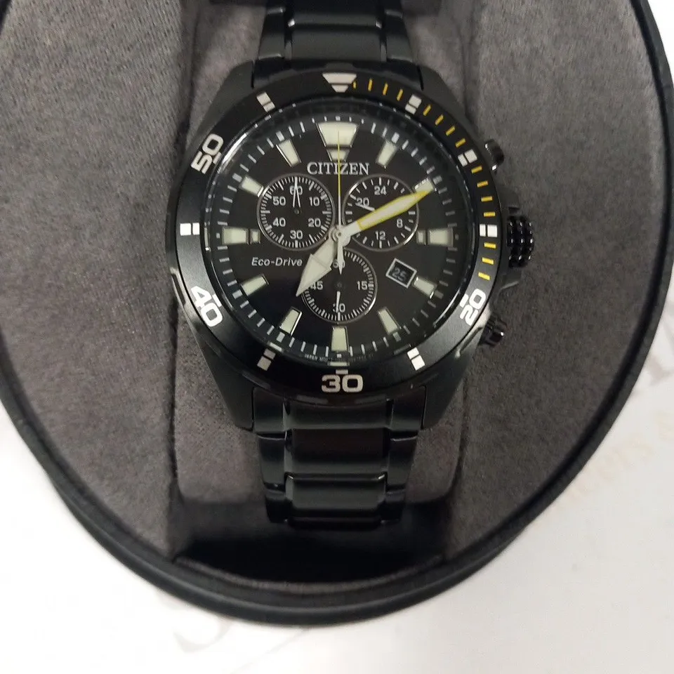 BOXED CITIZEN ECO-DRIVE MENS CHRONOGRAPH 