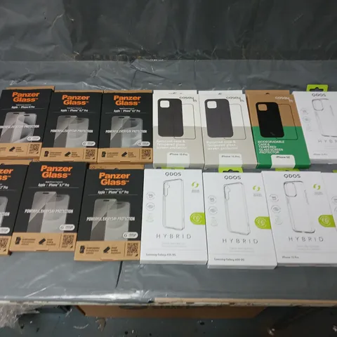 PALLET OF LARGE QUANTITY OF BOXED PHONE CASES IN VARIOUS SIZES AND STYLES TO INCLUDE QDOS, CASEYM, AND PANZER ETC. 