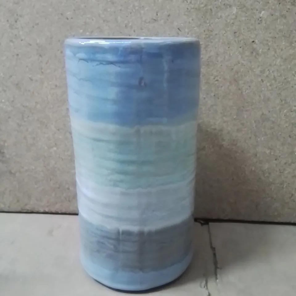 BOXED ASHBURTON CALDERA BLUE VASE