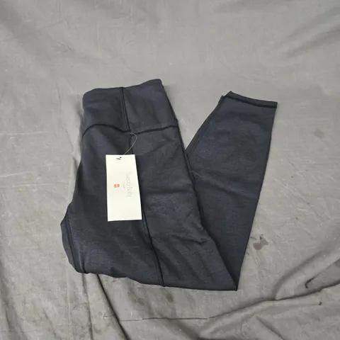SWEATY BETTY SUPER SOFT 7/8 YOGA LEGGINGS IN BLACK MARL SIZE M