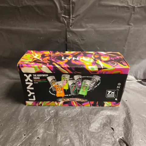 LYNX THE BODYWASH SQUAD BOXED SET – 7X225ML BODY WASH BOTTLES