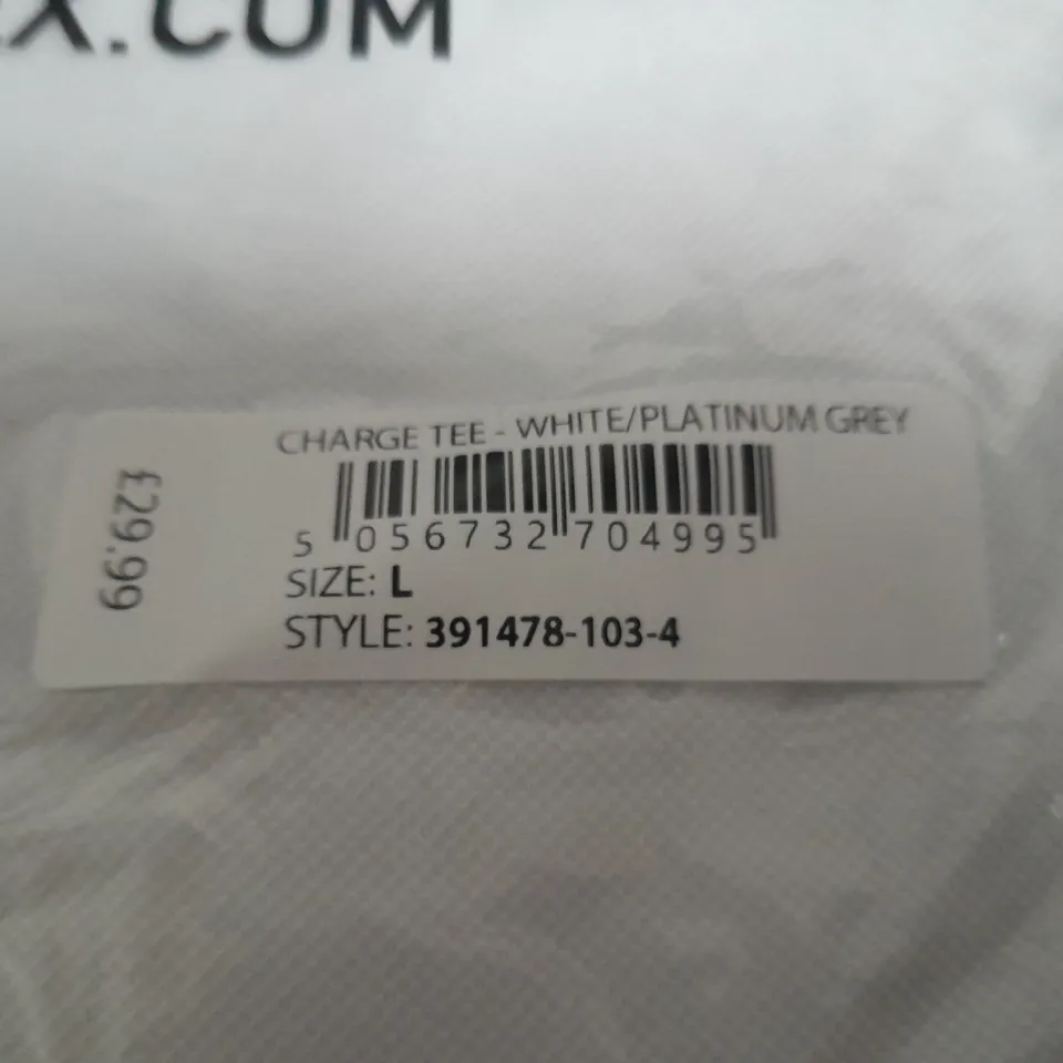 BAGGED MONTIREX CHARGE TEE IN WHITE - L