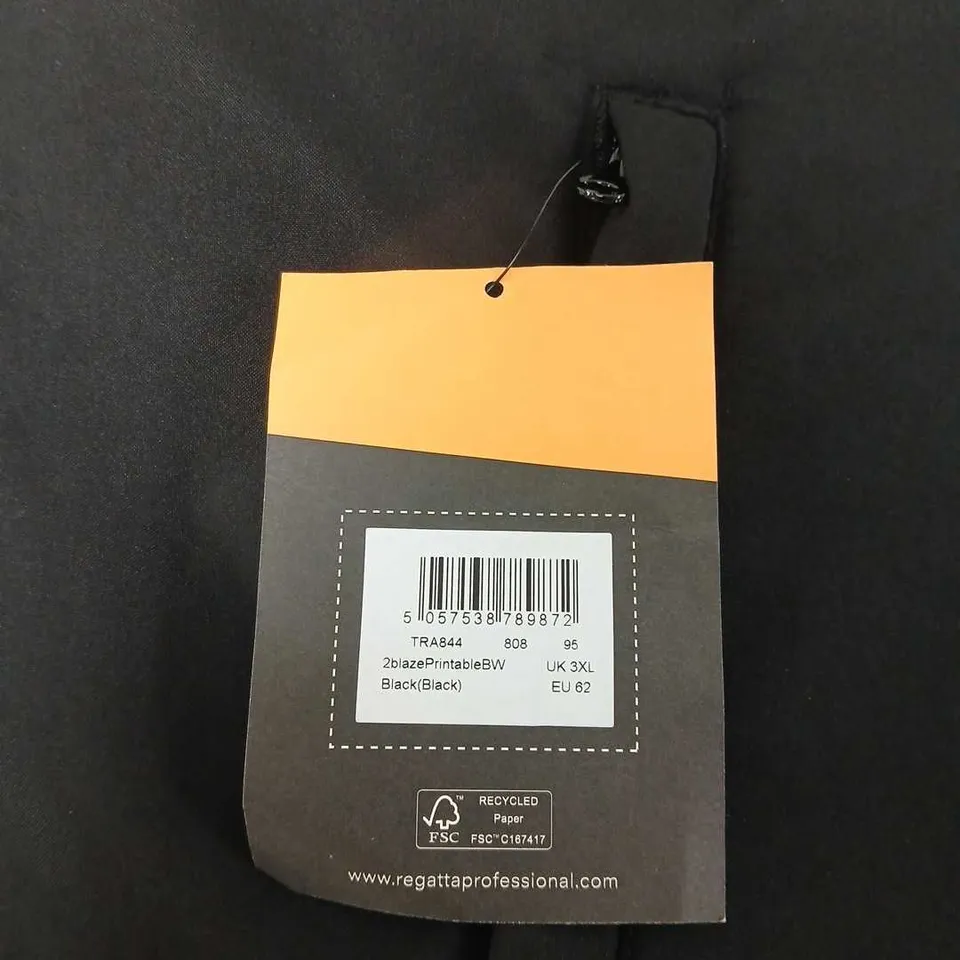 REGATTA PROFESSIONAL BLACK GILLET , UK 3XL (EU 62) – WORKWEAR OUTERWEAR