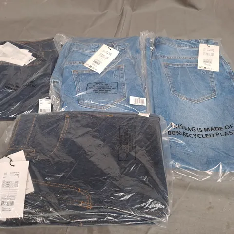 LOT OF 4 BAGGED PAIR OF ESSENTIAL WARDROBE JEANS - 36 & 38