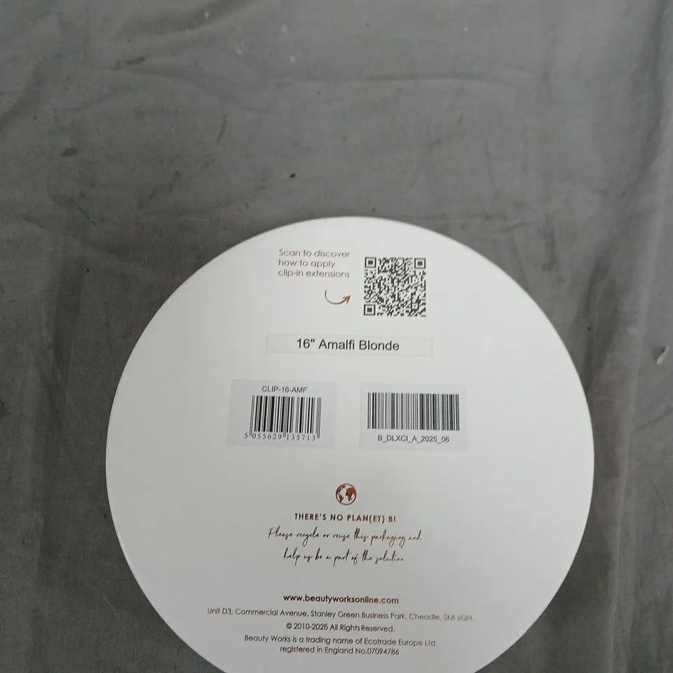 BEAUTY WORKS DELUXE CLIP-IN HAIR EXTENSIONS - 16" AMALFI BLONDE