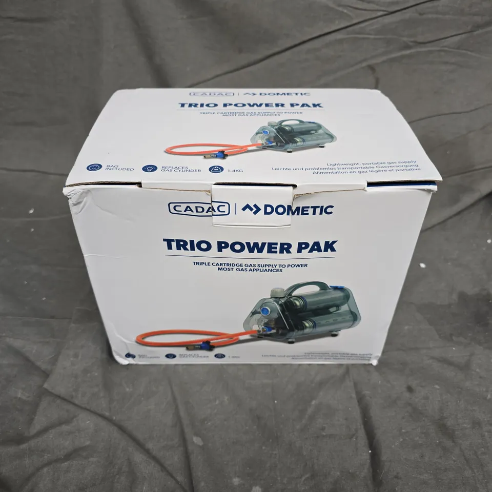 CADAC TRIO POWER PAK GAS SUPPLY KIT – TRIPLE CARTRIDGE (BOXED)