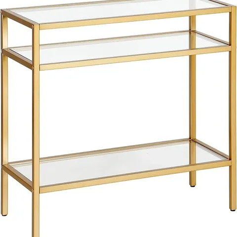 BOXED HENN&HART SIDE TABLE, METAL, GOLD ( 1 BOX )