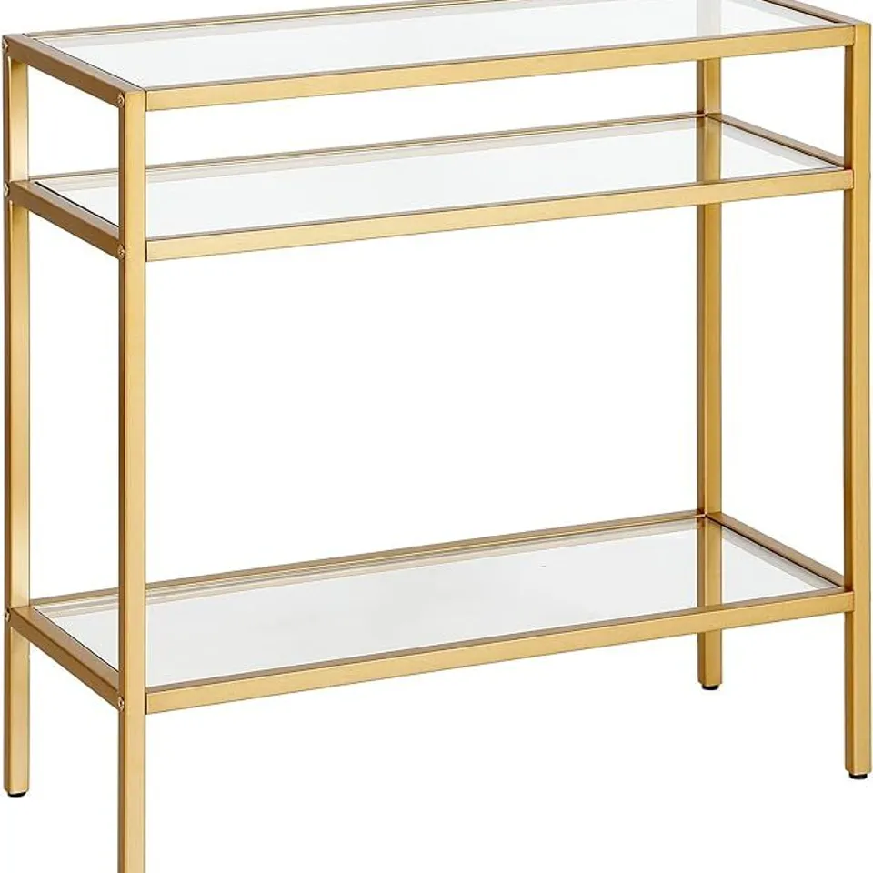 BOXED HENN&HART SIDE TABLE, METAL, GOLD ( 1 BOX )