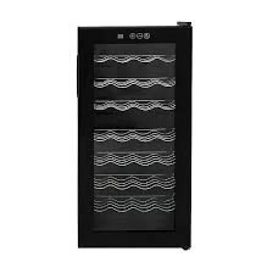 BOXED WINE COOLER FRIDGE UNDER COUNTER COMMERCIAL 28 BOTTLE CAPACITY BLACK LED LIGHTS