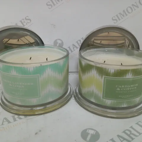 BOXED HOMEWORX BY SLATKIN & CO SCENTED CANDLE PAIR