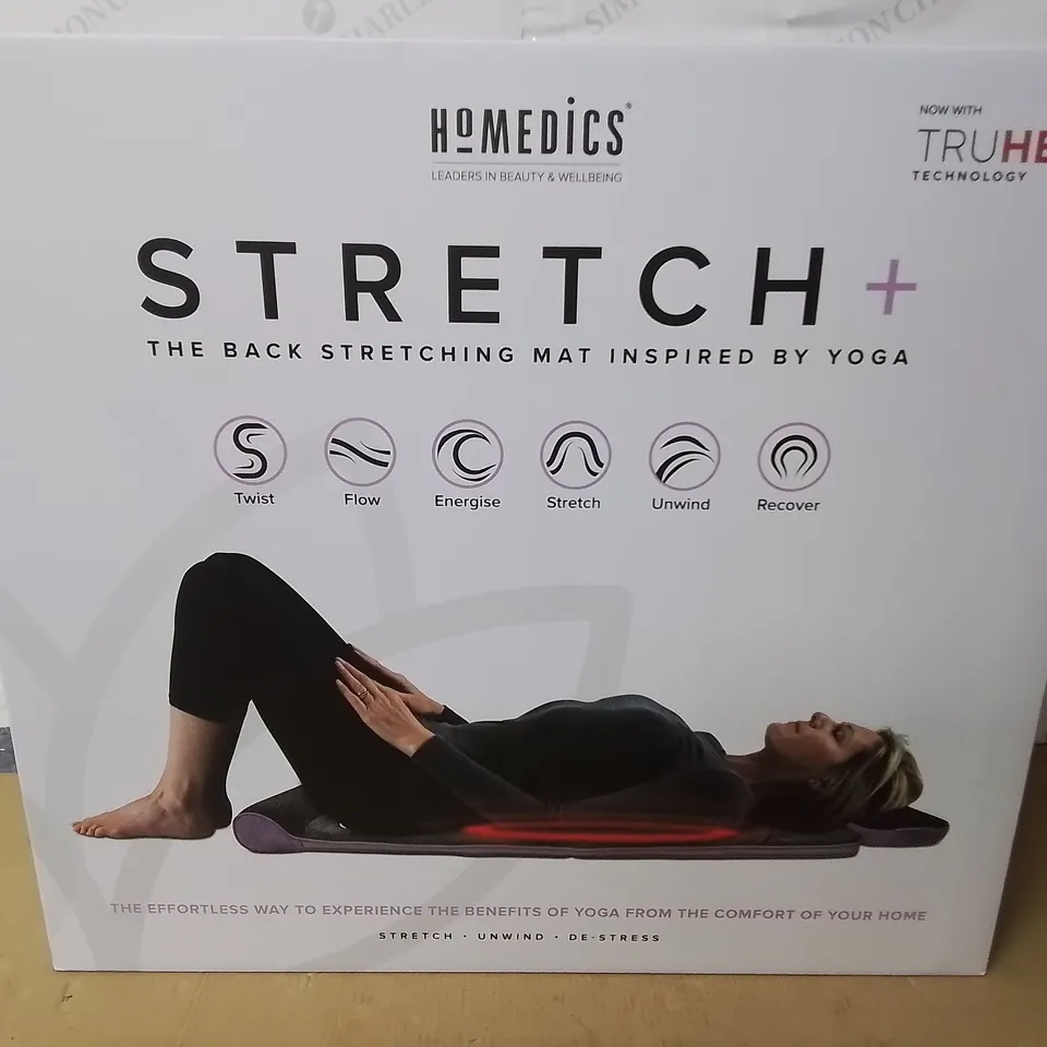 BOXED AS NEW HOMEDICS STRETCH+ BACK STRETCHING MATS