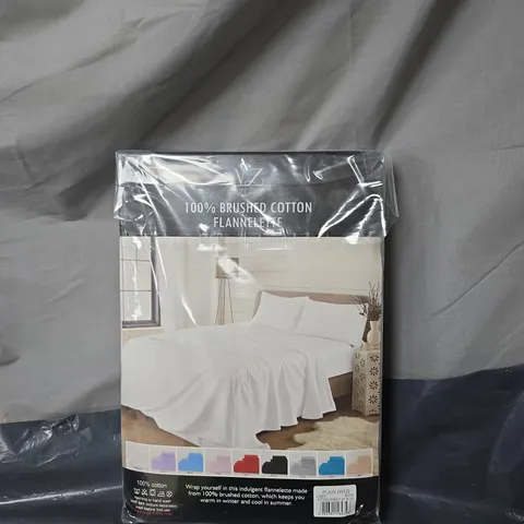 NZ NIGHT ZONE FIITED SHEET  – 100% BRUSHED COTTON FLANNELETTE - KING 