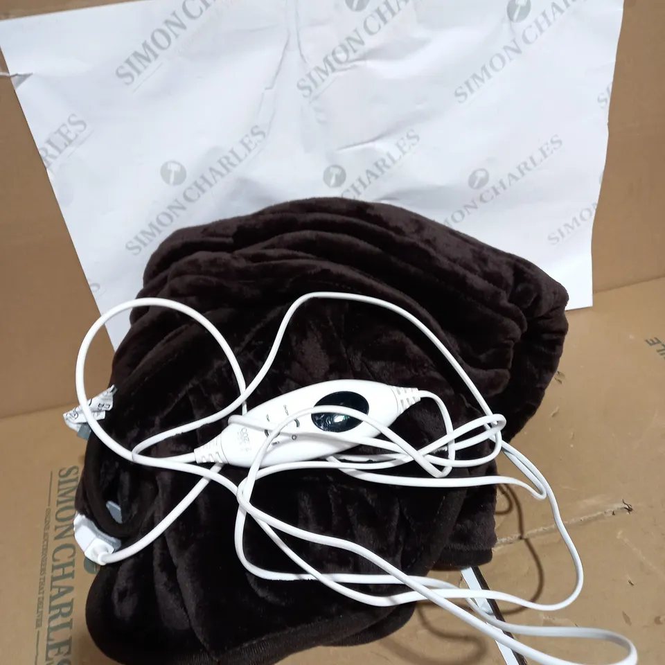 COZEE HOME HEATED THROW CHOCOLATE