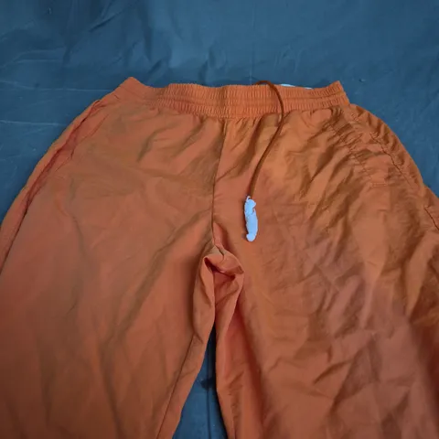 BERSHKA ORANGE BAGGY TROUSERS - EUR MEDIUM