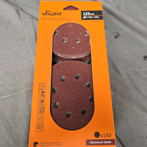 BOXED VAUNT 125MM SANDING DISKS 