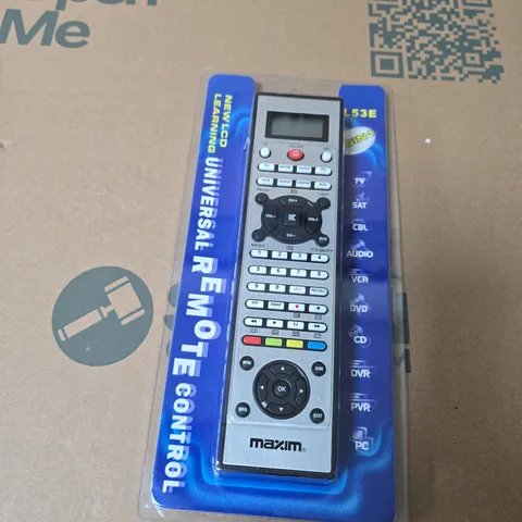 BOX CONTAINING 2 X MAXIM UNIVERSAL LEARNING REMOTE CONTROL WITH LCD 