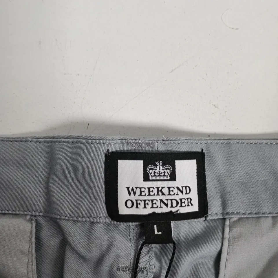 WEEKEND OFFENDER MEN'S CARGO SHORTS – GREY, SIZE L