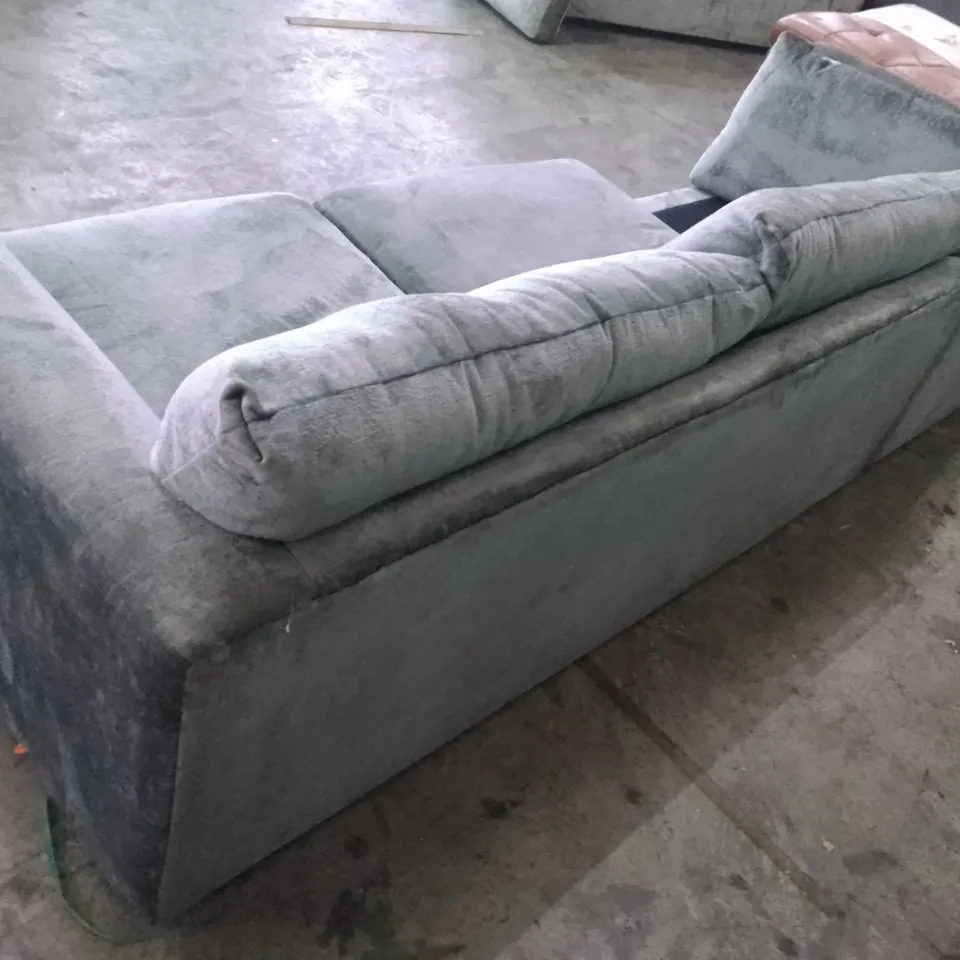 QUALITY DESIGNER 2PCS 3 SEATER SOFA - GREY FABRIC 
