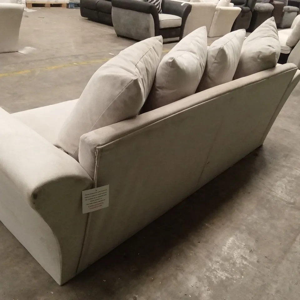 DURY FABRIC 3 SEATER SCATTER BACK SOFA RRP £499