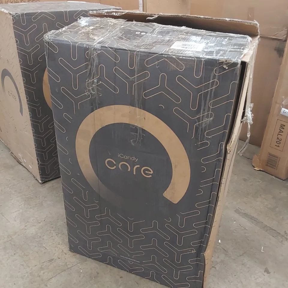 BOXED ICANDY CORE DARK GREY COMBO STROLLER AND CARRYCOT 