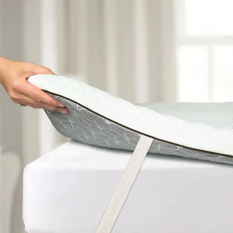 BOXED BRIGHTRยฎ TITAN FIRM DUAL-LAYER 5cm THICK FOAM MATTRESS TOPPER//SIZE: SMALL DOUBLE (1 BOX)