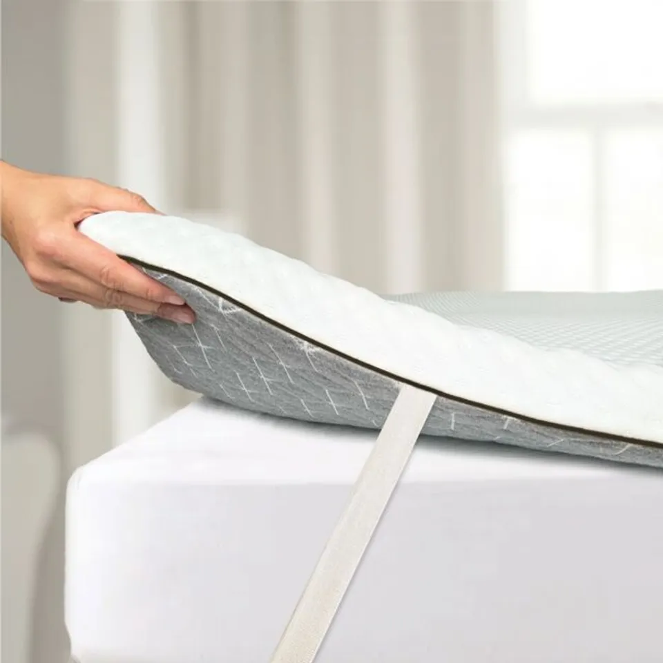 BOXED BRIGHTR® TITAN FIRM DUAL-LAYER 5cm THICK FOAM MATTRESS TOPPER//SIZE: SMALL DOUBLE (1 BOX)