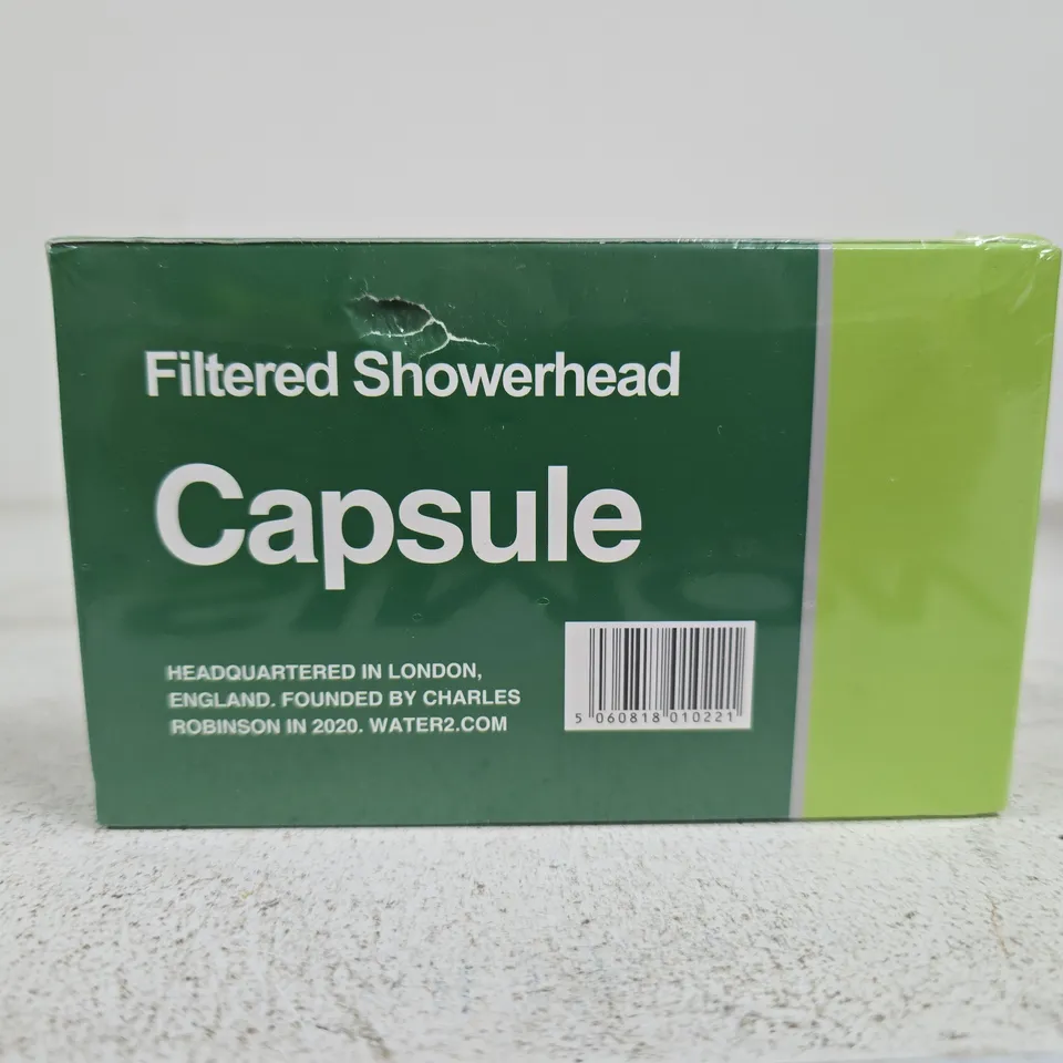 BOXED AND SEALED WATER2CAPSULE FILTERED SHOWERHEAD 