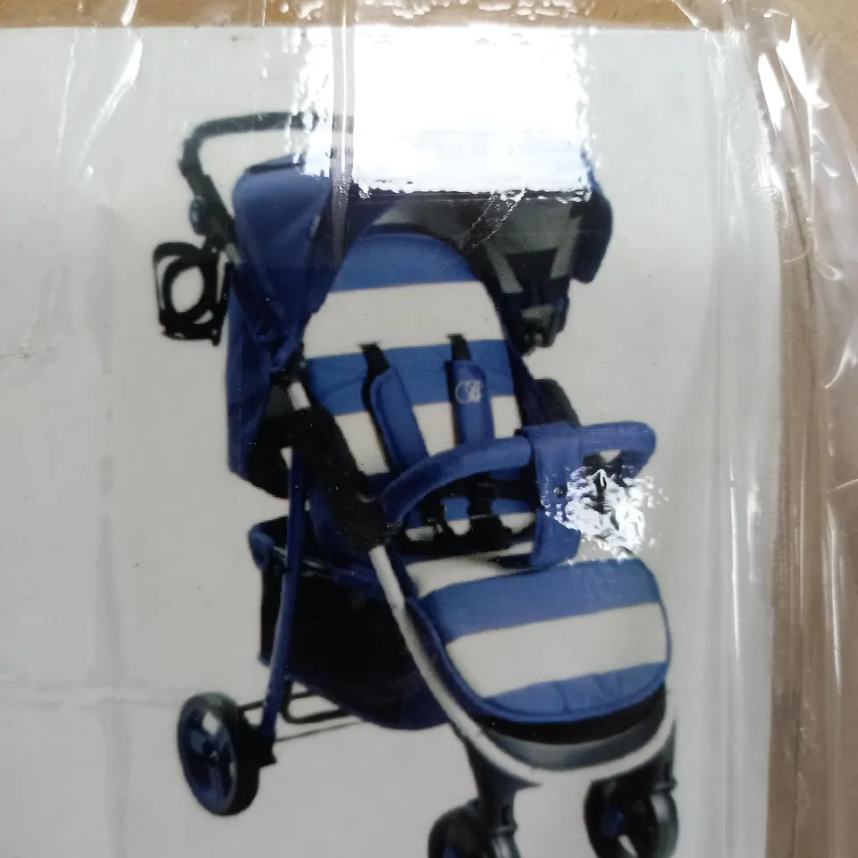 MY BABIIE BILLIE FAIERS MB30 PUSHCHAIR, BLUE STRIPES RRP £129.99