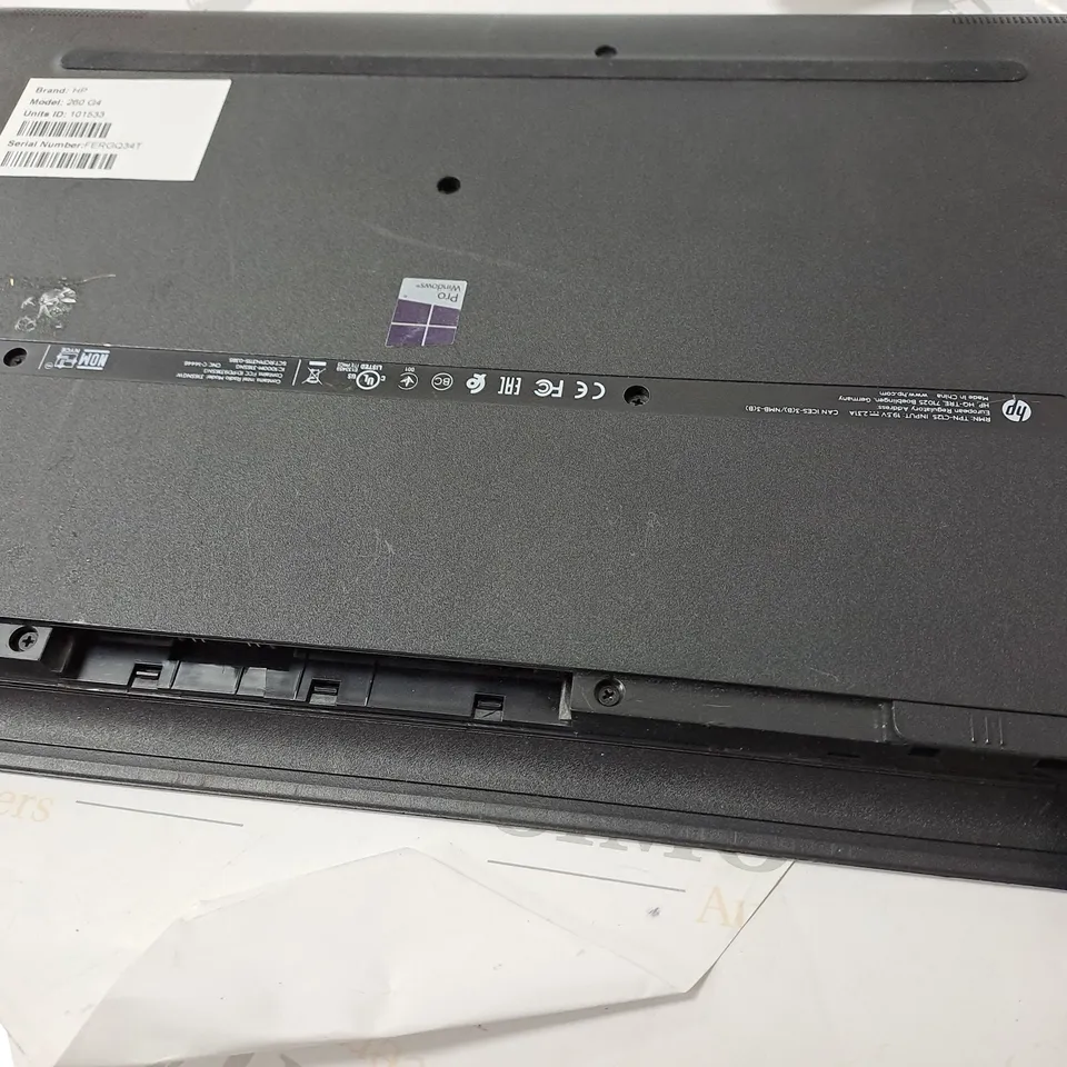 HP 260 G4 LAPTOP SERIAL # FERGQ34T