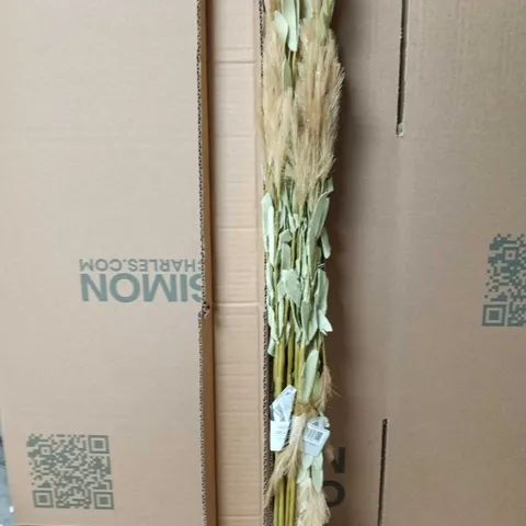 LARGE QUANTITY OF GISELA GRAHAM LONDON  FAUX WHEAT PLANTS 