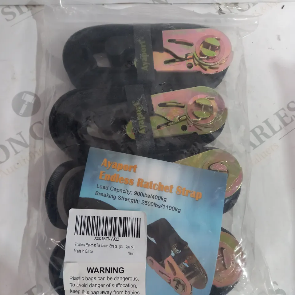 set of 4 ratchets straps 
