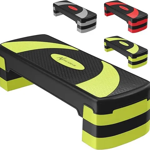 BOXED ACTIVE FOREVER STEPPERS FOR EXERCISE 3 LEVELS - BLACK/GREEN