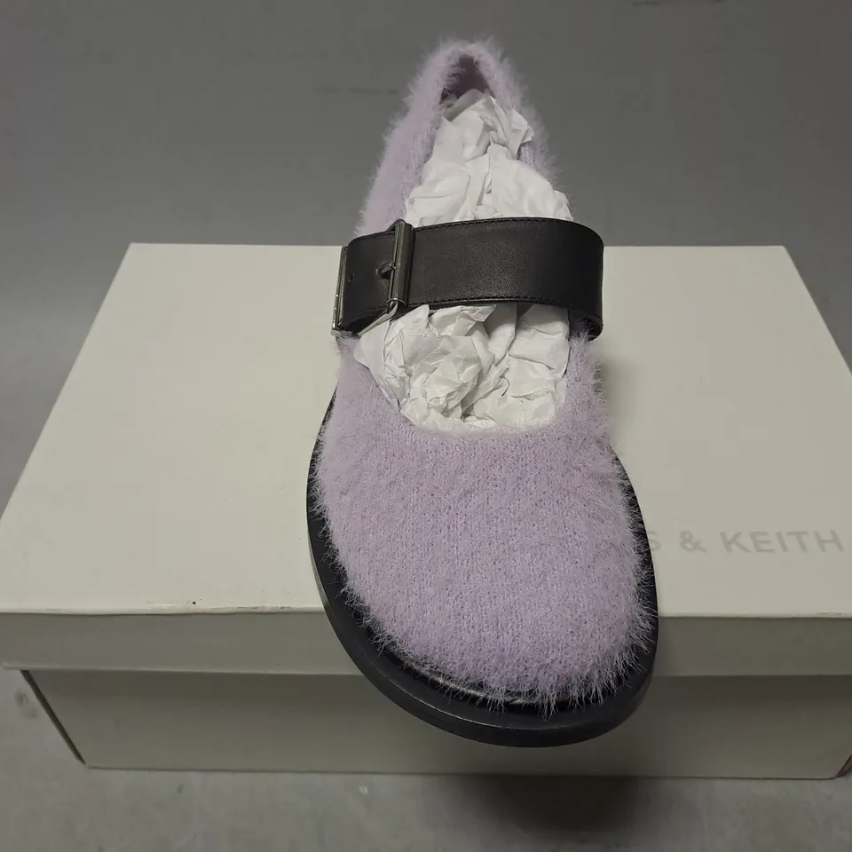 CHARLES & KEITH FLUFFY BUCKLE PLATFROM SHOE - SIZE 36