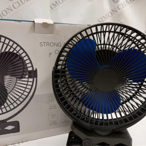 BOXED STRONG AIR-FLOW CLIP ON FAN