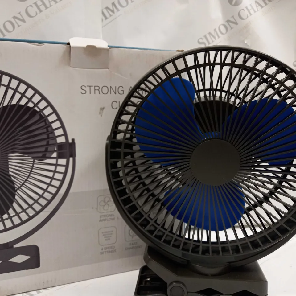 BOXED STRONG AIR-FLOW CLIP ON FAN 