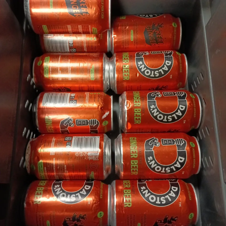 APPROXIMATELY 12 CANS OF DALSTON'S REAL FIERY GINGER BEER 330ML PER CAN