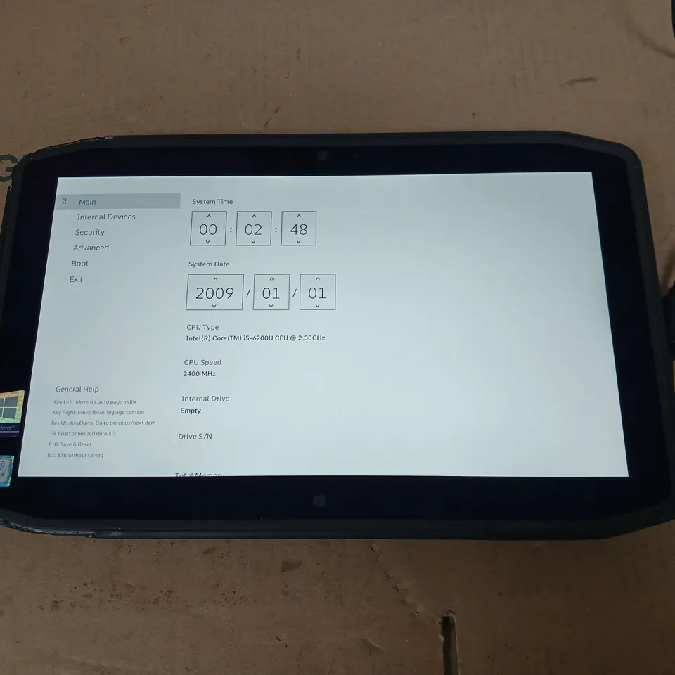 ZEBRA IX125R1 12 INCH I5-6200U 2.30GHZ